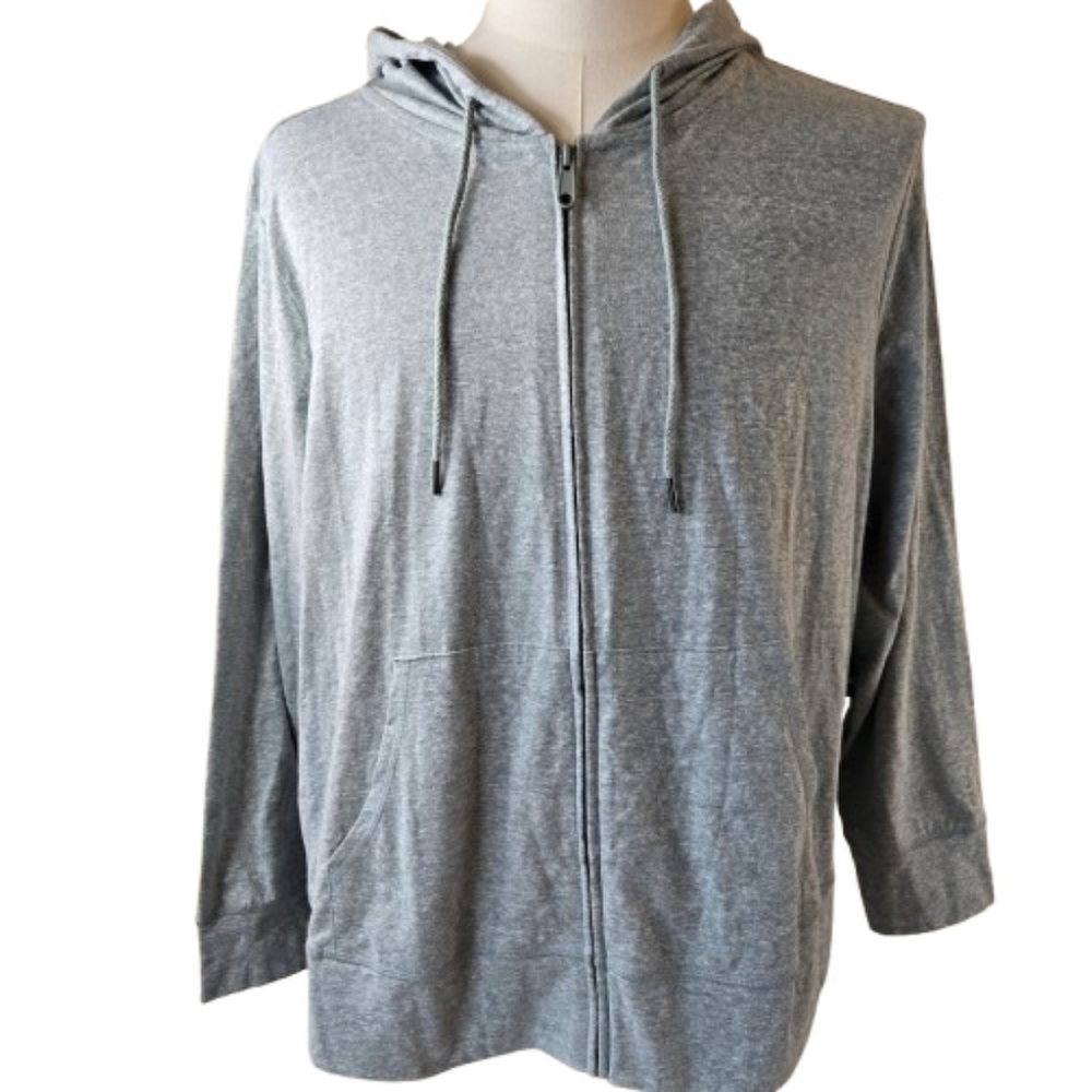 NWT Ideology Zip-Up Lightweight Hoodie 3X Soft Green